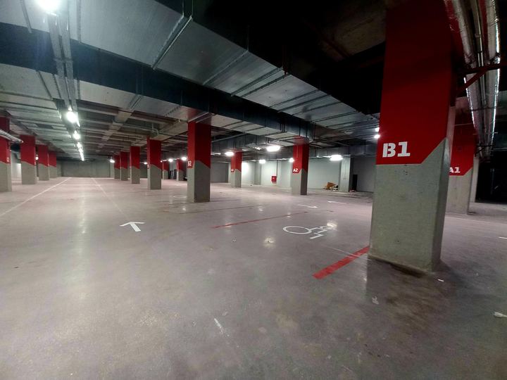 Kapalı otopark kolon boyama ve kat işareti