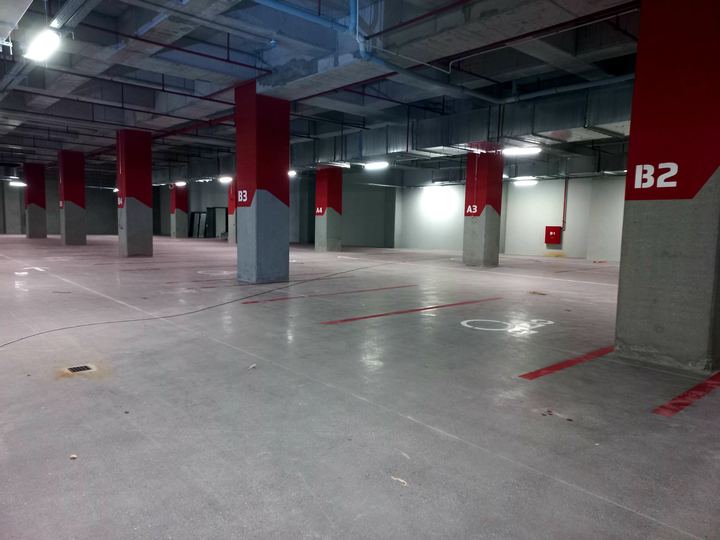 B2 kat işareti ve kolon boyama