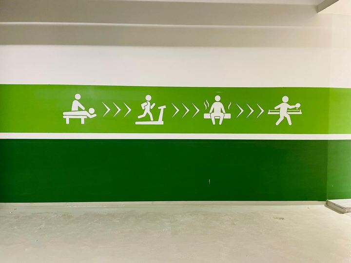 Spor alanı duvar piktogramları
