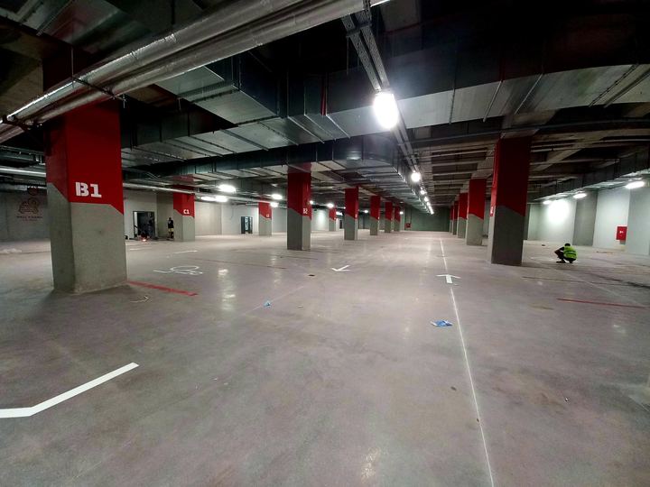 B1 kat işareti ve kolon boyama
